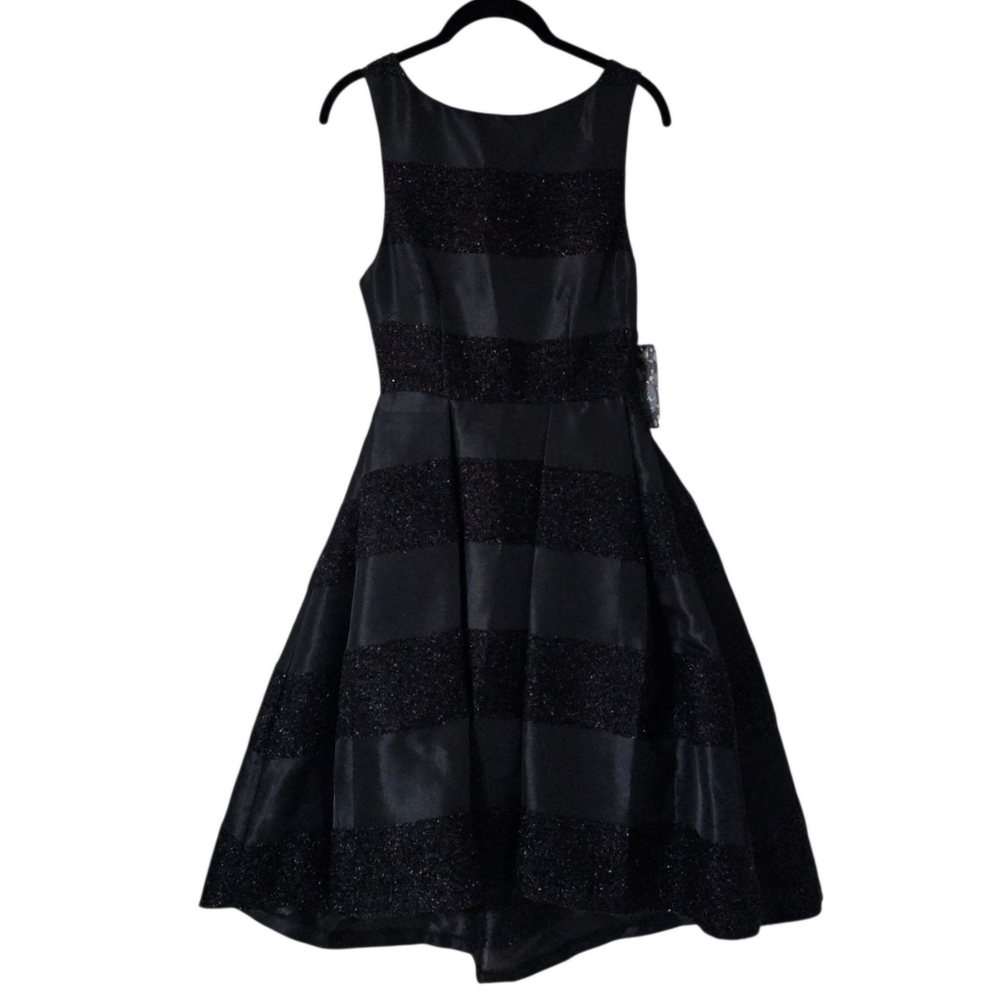 ANTHROPOLOGIE EVA FRANCO Karine Galactic Stripe Cocktail Party Prom Dress SIZE 0